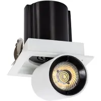 LEDKIA LED Strahler Ausrichtbar Sanaqi 12W Eckiger Ausschnitt 75x75 mm 6000K Kaltweiß