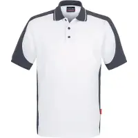 Hakro Polo-Shirt Contrast Performance, weiß, Uni-Größe: 3XL