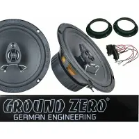 DSX passend für VW T5 T6 Bus Ground Zero Lautsprecher Einbau Set Tür vorn 2 Wege System 240 W