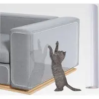 Markenlos Katzen Möbelschutz | Schutz Für Couch Vor Katzenkrallen - Selbstklebende Schutzfolie Für Tierkrallen,Für Sofa Bett Tür Indoor Haustier