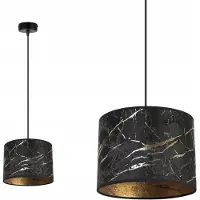 Light11 HOME Pendelleuchte mit goldenem Marmormuster – Moderne Hängelampe mit Lampenschirm, Deckenlampe für Wohnzimmer und Esszimmer