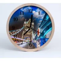 Tulup Holzuhr 20fi cm wanduhr - Bridge-Architektur