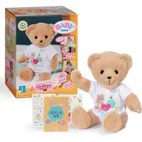 Baby Born Singender Teddy für Kinder ab 2 Jahren, singt 5 Lieder aus der Serie