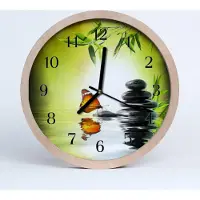 Tulup Holzuhr 30fi cm wanduhr - Natur