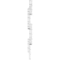 MUNK Günzburger Steigtechnik MUNK ortsfeste Steigleitern Aluminium 18,76m SH PG2