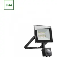 Spectrum LED Fluter Noctis Lux 4 Schwarz IP44 20W 1650lm Neutralweiß 4000K Bewegungsmelder