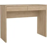 Dmora Schreibtisch Sabra 100x39,9x76,5 cm Braun 2 Schubladen
