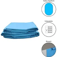 Waterman Poolfolie Ersatzfolie Ovalformbecken 610x360x120-132cm - Dicke 0,4mm - overlap - blau