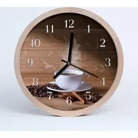 Tulup Holzuhr 20fi cm wanduhr - Kaffee in der Küche