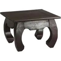 MiaMöbel Couchtisch Colombo 80x80 cm Kolonialstil Massivholz Pinie Walnuss