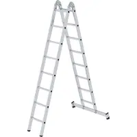 Proregal Klappleiter 2-teilig mit nivello-Traverse 2x8 Sprossen