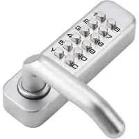 Markenlos Türschloss mit numerischem Code | Druckknopf-Schloss | 30-60 mm Türdicke