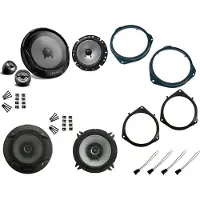 DSX Kenwood Lautsprecher Set für Opel Zafira B Baujahr 2005 - 2014 Tür vorne und hinten 560 Watt