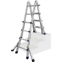 Iller-Leiter Iller Teleskopleiter Eurostars mit Dreieckauslegern 4x5 Sprossen