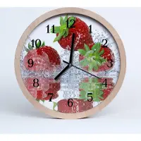 Tulup Holzuhr 20fi cm wanduhr - Erdbeer-Küche