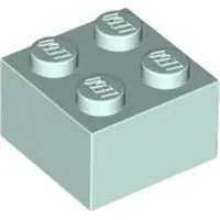 LEGO 2x2 Stein 3003 - 50 Stück Helles Aqua