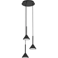 Osram Decor FuJi, dekorative Hängeleuchte, 3-flammig, PL, 13W, 500lm, 3000K, 930 warmweiß, nicht dimmbar IP20, schwarz, Stahl, 290 mm, Leuchtmittel nicht austauschbar