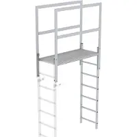 MUNK Günzburger Steigtechnik MUNK Attika-Überstieg in Sonderlängen Aluminium eloxiert 1400mm