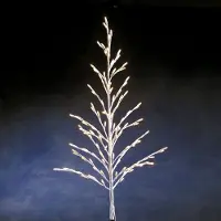 Konstsmide Lichterzweig weiß mit 120 klare micro Birnen 90cm 24V IP44 außen 3355-000