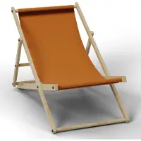HAGO Liegestuhl Orange Liege Stuhl Strand Strandliege Sonnenliege Gartenliege Klappstuhl Lounge Chill 5 Stück