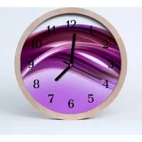 Tulup Holzuhr 20fi cm wanduhr - Kunst abstrakte Linien