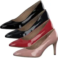 s.Oliver 5-22403-24 Damen Pumps Lack High Heel, Größe:40 EU, Farbe:Blau