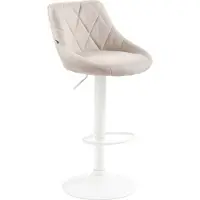CLP Barhocker Lazio Stoff weiß creme