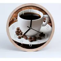 Tulup Holzuhr 30fi cm wanduhr - Kaffee-Lounge