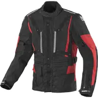 Berik Spencer wasserdichte Motorrad Texiljacke, schwarz/rot, 48