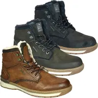 Mustang Schnürstiefel Grau