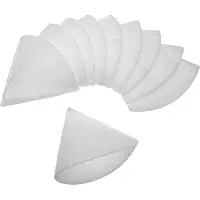 VHBW 10x Kegelfilter kompatibel mit Zehnder STB 125 Lüftungsanlage - Abluftfilter G4, DN 125 Weiß