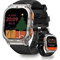 Kospet 2024 Smartwatch Strapazierfähige Sportuhr für Android und iOS, 50 M wasserdicht (1.96 Zoll), 1-tlg., 410*502 Auflösungsstandard, 5ATM&IP69K