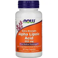 Now , Extra Strength Alpha Lipoic Acid, Depot, 600mg 60 St