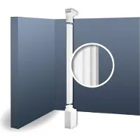 ORAC Decor KD6H LUXXUS Halbsäulen Set Wand-Stuck-Säule Relief-Form antik 2,87 m