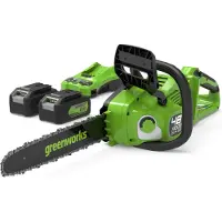 Greenworks GD24X2CS36K4X Akku-Kettensäge, 36 cm Schwertlänge