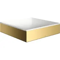 Hansgrohe AXOR Suite Aufsatzwaschtisch 400/400 ohne Hahnloch und Überlauf, Polished Gold Optic