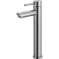 Luzzo Como Chrome - Edelstahl Waschtischarmatur Hoch - Silberfarben