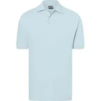 James & nicholson Hochwertiges Polohemd mit Armbündchen light-blue, Gr. L