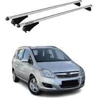 Menabo Dachträger Grundtäger für Opel Zafira B 2008-2011 FL 75kg Alu Silber 2x