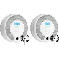 X-Sense SC07-W Drahtlos vernetzbarer Kombimelder 2er Pack – Rauch- und Kohlenmonoxidmelder – 10 Jahre Batterie und 360°-Sensor – Rauch- und CO-Melder