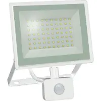 Spectrum LED Fluter Noctis Lux 3 Weiß IP44 50W 4500lm Neutralweiß 4000K mit Bewegungsmelder