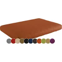 Sunnypillow Palettenkissen für Gartenmöbel - Sitzkissen 120x60x15 cm - Palettenauflage für Palettensofa für Haus und Garten - Palettenpolster, Sitzpolster für Palettenmöbel - Kissen Orange