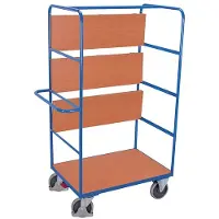 Cordes Etagenwagen hoch mit 3 klappbaren Böden Typ M + EasySTOP