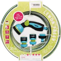 Rehau Trend Gartenschlauch-Set Lemon Fresh | Grundausstattung für den Garten | 13 mm | 1/2 | 25 Meter Schlauch | Kunststoff in Blau/Grün | 18578 3