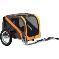 Hermann Hartje KG Fahrradanhänger Dog Mini 12" für Achsmontage braun/orange