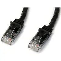 StarTech.com .com 15m Cat6 Snagless Gigabit UTP Netzwerkkabel - Cat 6 RJ45 Netzwerkkabel mit Knickschutz - Schwarz, 15 m, Cat6, U/UTP (UTP), RJ-45, RJ-45, Schwarz