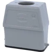 Harting Han 10A Tüllengehäuse hoch, 1xM25 gerader Kabelabgang, für 1 Bügel (am Unterteil) Verschraubung M25