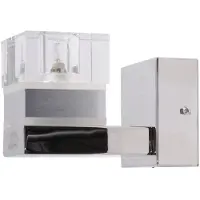 Etc-shop RGB LED Wandleuchte, Farbwechsler, Chrom, Metall, H 17cm