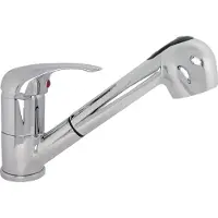 Puteus Armatur MIX in Chrom mit verstellbarer Handbrause