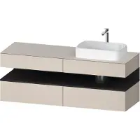 Duravit Waschtischunterschrank Qatego 160x55x60cm, gra m/ta m, Pl, B r, B